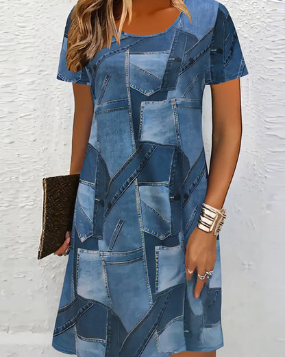 Muse Rolsy™ | Robe Alméa – Tendance Imprimée & Confort Décontracté