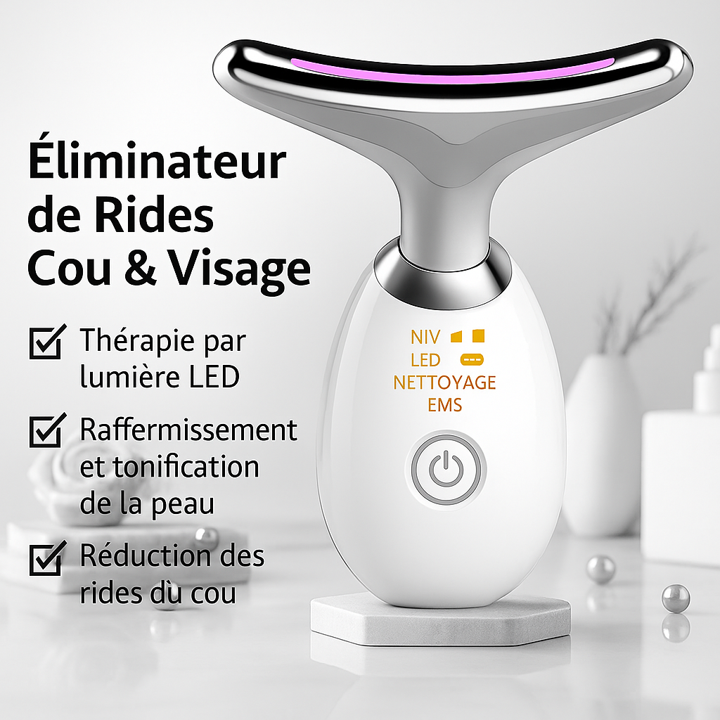 Appareil Anti-Âge Visage & Cou à Lumière Rouge EMS – LumaLift
