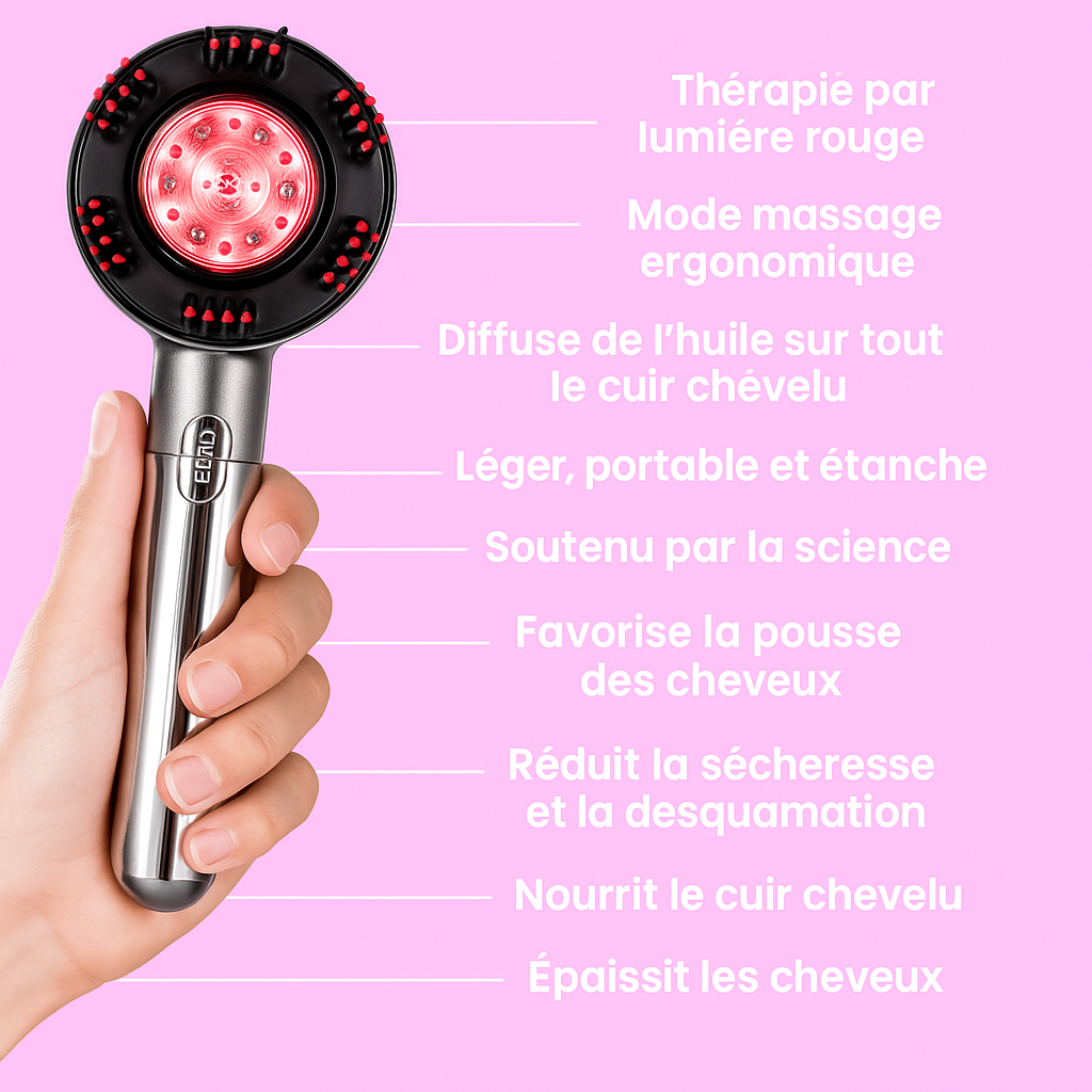 3-in-1 Red Light Therapy Brush – Luminesce