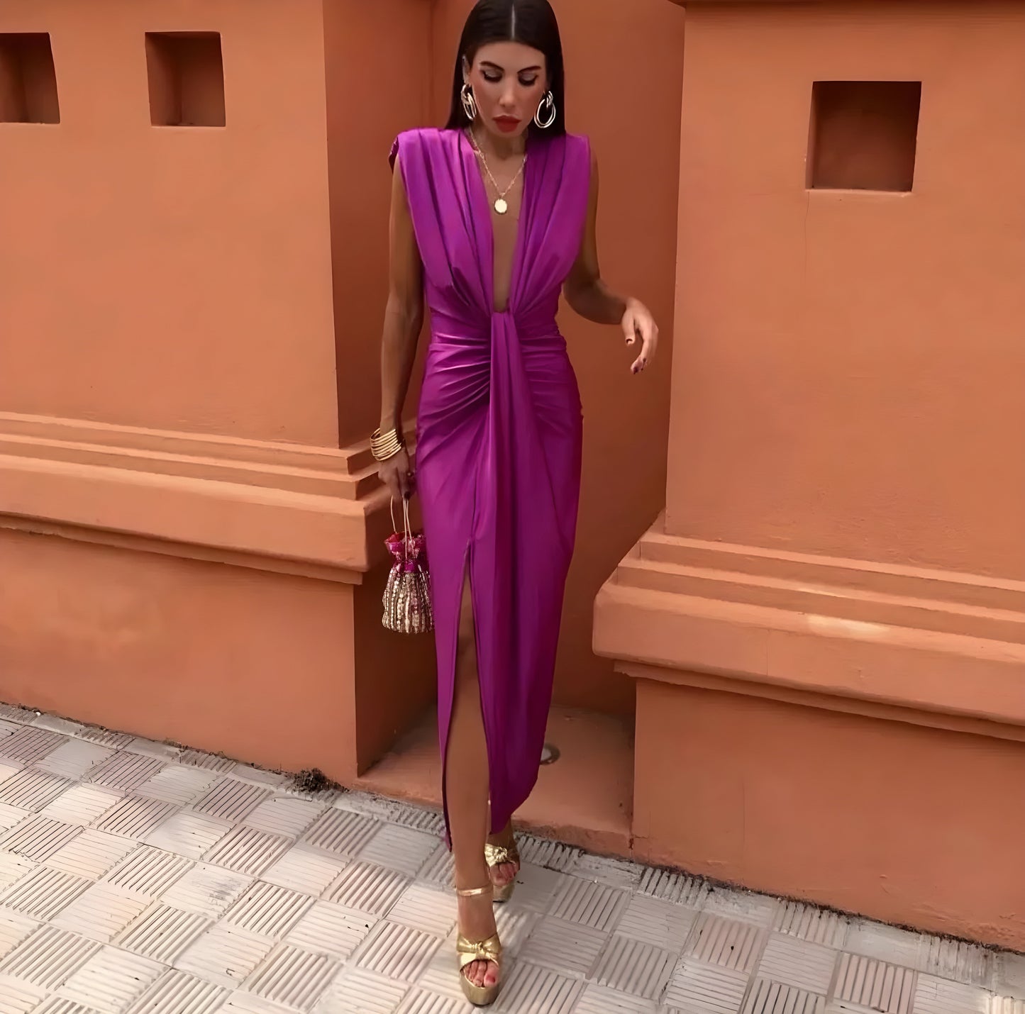 Robe Femme Soléane – Élégance & Confort Luxueux pour Soirée