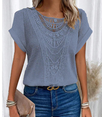 Blouse Blanche Mirelle – Style Bohème, Élégance & Confort