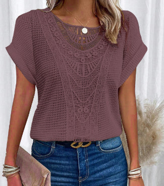 Blouse Blanche Mirelle – Style Bohème, Élégance & Confort